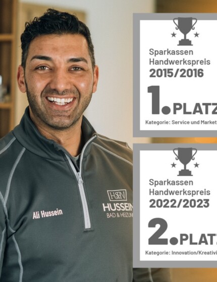 Ali Hussein der beste Fachmann für die Branche SHK in Deutschland - Sanitär - Heizung und Klima - Jahrelange Erfahung in professioneller Sanierung und Renovierung von Bädern