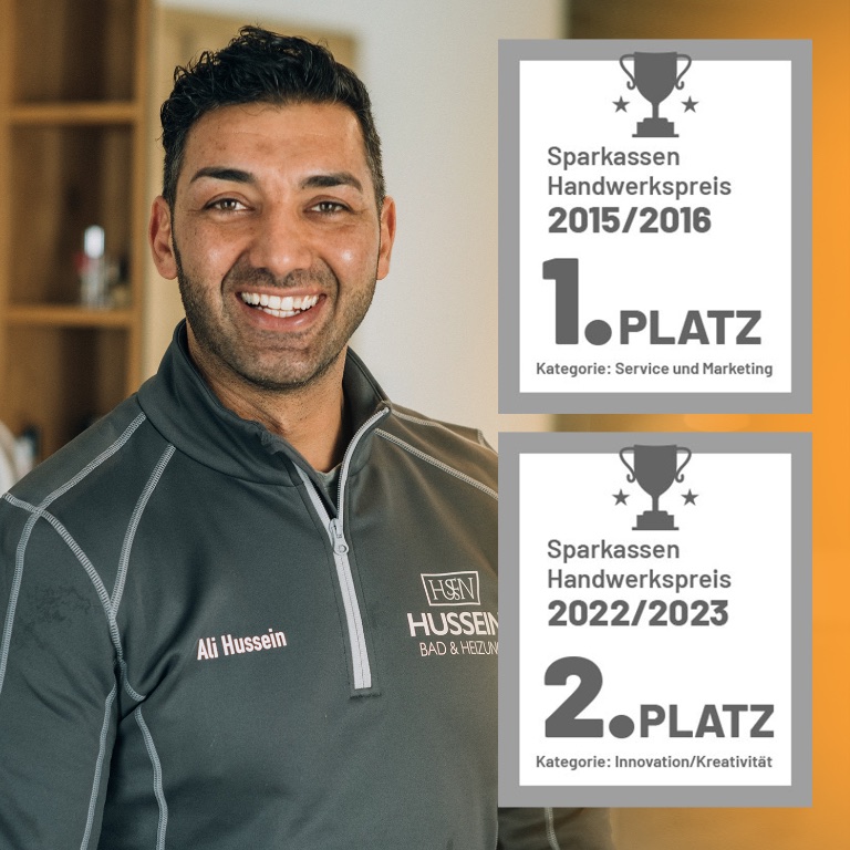 Ali Hussein der beste Fachmann für die Branche SHK in Deutschland - Sanitär - Heizung und Klima - Jahrelange Erfahung in professioneller Sanierung und Renovierung von Bädern