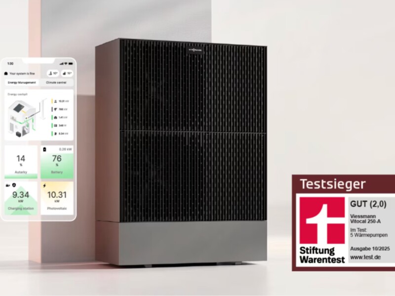 NEU 2025 - Viessmann Luft-/Wasser-Wärmepumpe Vitocal 250-A - Testsieger 2025 - die beste Wärmepumpe von Viessmann